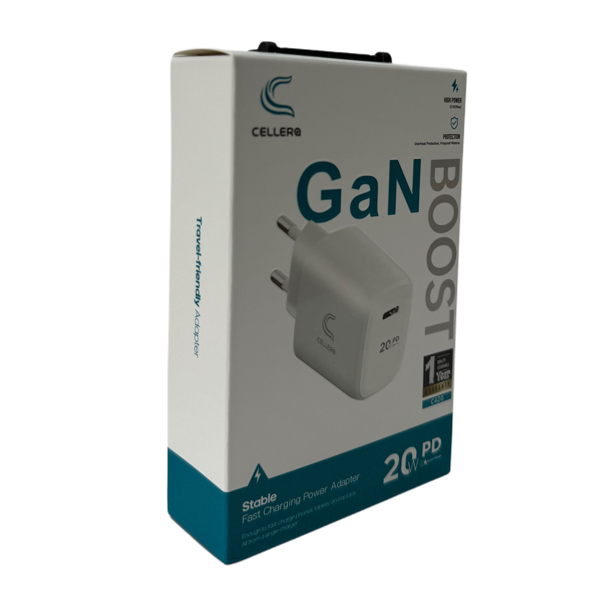 מטען קיר  CELLERA GAN 20W PD